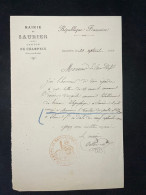 DOCUMENT MAIRIE / SAURIER PUY DE DOME 1900 / ENQUETE ETABLISSEMENT DU BUREAU TELEGRAPHIQUE - Manuscrits