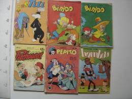 Lot De 6 BD Pepito 84 Bambou 20 Pitchounet 35 Bimbo 100 Et 101 Titi 122 - Lotti E Stock Libri