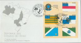 75773 - BRAZIL  - Postal History - FDC COVER  1983 Flags MAPS - Omslagen