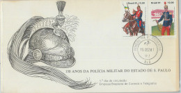 75774 - BRAZIL  - Postal History - FDC COVER  1981  Flags UNIFORMS - Enveloppes