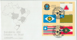 75775 - BRAZIL  - Postal History - FDC COVER  1984 Flags MAPS - Omslagen