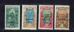 Oubangui. N° 75 Neuf * - 79 Neuf * - 80 Oblitéré Léger Aminci - 82 Oblitéré. Cote 36.50 € - Gebraucht