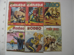 Lot De 6 BD Jim Canada 148 Et 274 Jingo 5 Rodeo 102 Et 380 Tex Bill 74 - Bücherpakete