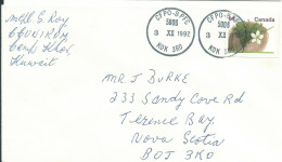 CANADA 84c CFPO-BPFC POUR NOVA SCOTIA ( CANADA ) DE 1992 LETTRE COVER - Briefe U. Dokumente