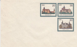 (d)  U 2**  Blanko Umschlag - Burgen - Mit  20+35+80 Pf - Private Covers - Mint
