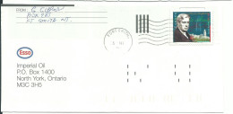 CANADA 45c FORT SMITH POUR ESSO OIL NORTH YORK DE 1996  LETTRE COVER - Briefe U. Dokumente