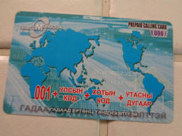 Mongolia Phonecard - Mongolië