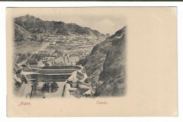 Postcard, Aden, Tanks, Buildings, Landscape, - Yémen