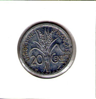 Indochine Française. 20 Centimes 1945 - French Indochina