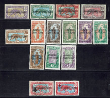Oubangui. 1915-18. N°1/17 (sauf 1 - 3 - 17)  Et  + 18/19. Neufs X . Trois Timbres Oblitérés. - Unused Stamps