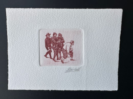 Belgique 1990 COB 2395 Epreuve D'artiste Proof 1er Jour FDC David Teniers II Le Jeune Tableau Art Kunst London Rouge - Altri & Non Classificati