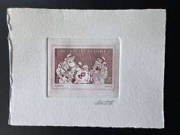 Belgique 1995 COB 2619 Epreuve D'artiste Proof 1er Jour FDC BD Dupuis Raoul Cauvin Sammy Comic Bande Dessinée Rouge - Probe- Und Nachdrucke