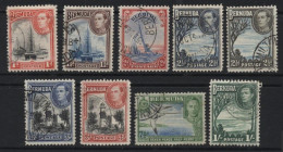 Bermuda (A33) 1936 George VI Pictorials. 9 Values. Used. Hinged. - Bermuda