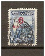 TURQUIE 1929  - YT 743 Oblitéré Overprint 6K Sur 10Ghr - Used Stamps