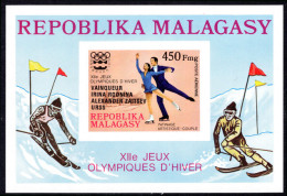 Malagasy 1976 Olympic Winners Imperf Souvenir Sheet Unmounted Mint. - Madagascar (1960-...)