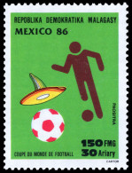Malagasy 1986 World Cup Football Championship Unmounted Mint. - Madagascar (1960-...)