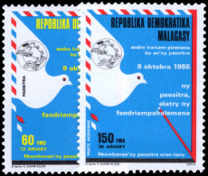 Malagasy 1986 World Post Day Unmounted Mint. - Madagascar (1960-...)