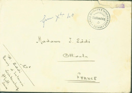 Cachet Camp Militaire D'internement Suisse Franc De Port Lichtensteig Guerre 40 FM Bande Censure Militaire Croix Suisse - Poststempel