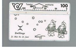 AUSTRIA - TELEKOM AUSTRIA L&G - 1995 HOROSCOPE, ZODIAC: TWINS           -   USED - RIF. 10269 - Zodiaco