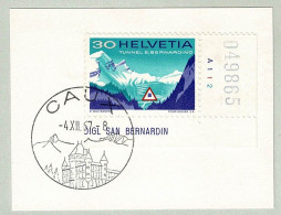 Schweiz / Helvetia 1967, Ortswerbestempel Caux, Hotel Palace - Autres & Non Classés