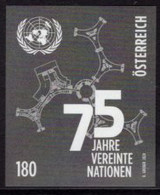 AUSTRIA (2020) UN 75th Anniversary. Black Print. - Proeven & Herdruk