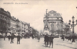 BELGIQUE - BRUXELLES - Place De Broukère- Carte Postale Ancienne - Andere & Zonder Classificatie