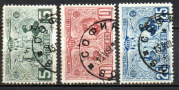 Col33 Bulgarie България 1907 N° 69 à 71 Oblitéré Cote : 10,50€ - Oblitérés