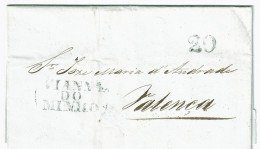 Portugal, 1843, Viana-Valença - ...-1853 Préphilatélie