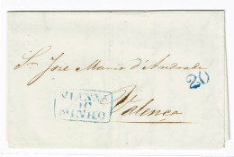 Portugal, 1845, Viana-Valença - ...-1853 Préphilatélie