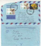 Papua New Guinea 3 Air Mail Letter Covers Posted 1987/93 To Switzerland B230710 - Papouasie-Nouvelle-Guinée