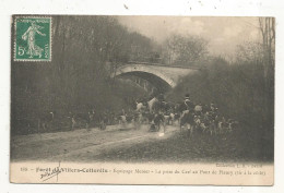 Cp, Sports, Chasse à Courre, Forêt De VILLERS-COTTERETS, équipement MENIER, La Prise Du Cerf Au Pont De FLEURY - Jagd