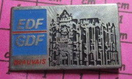 1218a Pin's Pins / Beau Et Rare / EDF GDF / CATHEDRALE DE BEAUVAIS - EDF GDF