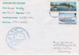 British Antarctic Territory (BAT)   Antarctic Flight From Neumayer To Halley 24.01.2005 Ca Halley (TS159A) - Voli Polari