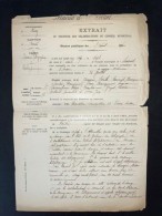 DOCUMENT MAIRIE / SERVANT PUY DE DOME 1900 / CABINE TELEPHONIQUE - Manuscrits