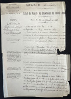 DOCUMENT MAIRIE / SAURIER PUY DE DOME 1936 / DISTRIBUTION DES TELEGRAMMES - Manuscrits