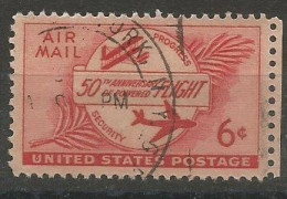 USA Airpost Air Mail 1953 50th First Powered Flight C.6 SC.#C47 - VFU Condition - 2a. 1941-1960 Usados