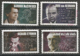 USA 2005 American Scientists SC.# 3906/9 - Cpl 4v Set In VFU Condition - Full Years