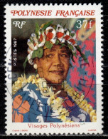 F P+ Polynesien 1987 Mi 472 Gesicht - Used Stamps