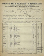 1909 ENTETE CIE DES MINES HOUILE De Bert & Montcombroux (Allier) Pour Gaillard à Chavroches Allier V.HISTORIQUE - 1900 – 1949