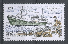 SPM Miquelon 2022 N° 1302 ** Neuf MNH Superbe Bateaux Boats Chalutier Le Rodrigue Pêcheur Fishing Poissons Fishes - Nuevos