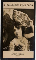 ► Anna HELD Actrice  Polish-French Stage Performer On Broadway & Ziegfeld Follies  "Reutlinger Photo" Felix POTIN 1908 - Félix Potin