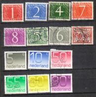 PAYS BAS - Nederland - 1946 - 1957 - 14 Timbres Chiffres - Andere & Zonder Classificatie