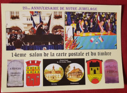 Carte Moderne - Attichy -(Oise) - 14e Salon De La Carte Postale  (carte D'entrée ) - Attichy