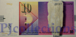 MACEDONIA 10 DENARI 1996 PICK 14a UNC PREFIX "A" - Macedonia Del Nord