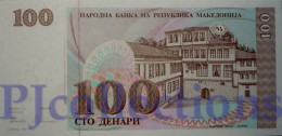 MACEDONIA 100 DENARI 1993 PICK 12a UNC RARE - Noord-Macedonië