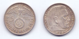 Germany 5 Reichsmark 1937 A WWII Issue - 5 Reichsmark