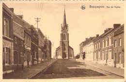 BELGIQUE - BRACQUEGNIES - Rue De L'Eglise  - Carte Postale Ancienne - La Louviere