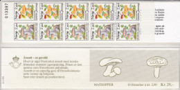 Norge, 1988, 990/91. Booklet 11, MNH **, Pilze. Control Number - Markenheftchen