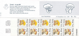 Norge, 1989, 1012/13. Booklet 13, MNH **, Pilze,  Control Number - Postzegelboekjes
