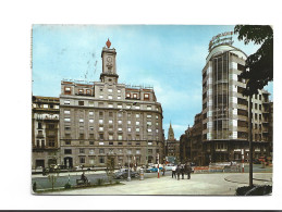 CPM OVIEDO PLAZA DEL GENERALISSIMO En 1967! (voir Timbre) - Asturias (Oviedo)